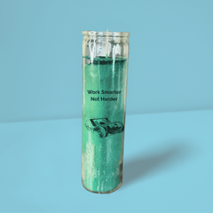 Green Abundance / Money Candle - Undressed DIY